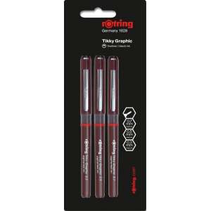 Rotring 1904812 balpen Zwart Stick balpen Fijn