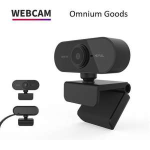 Omnium Goods - Webcam Full HD 1080P - Videoconferenties - Thuiswerken - Studeren - Livestreams - Videobellen