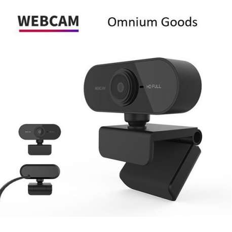 Omnium Goods - Webcam Full HD 1080P - Videoconferenties - Thuiswerken - Studeren - Livestreams - Videobellen