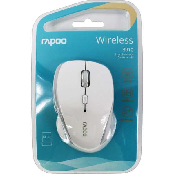 Rapoo 3910 muis RF Draadloos Optisch 1000 DPI Rechtshandig