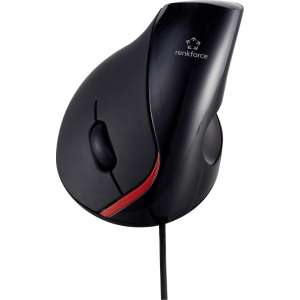 Renkforce ST-OPM890 USB muis Optisch Ergonomisch, Geïntegreerd scrollwiel Zwart