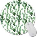 Muismat Rond Cactussen | Muismat Rubber | Mousepad 20 x 20 cm