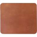 Xapron leren muismat - kleur Cognac (lichtbruin)