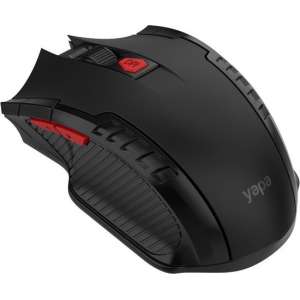 Yapa Draadloze Gaming Muis - Zwart