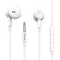 HiFi headset met mic. en afst.bed. |3,5 mm stereo plug| 1.2 m wit | High-End kwaliteit