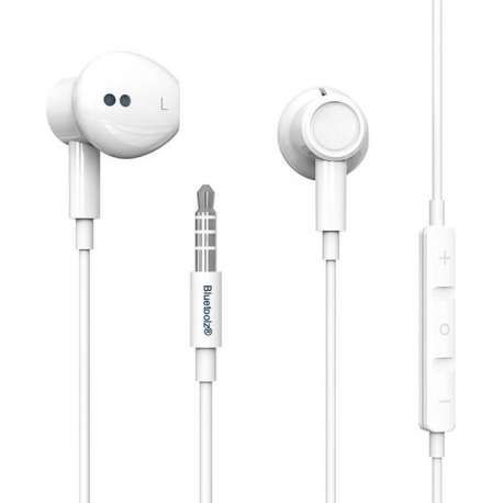 HiFi headset met mic. en afst.bed. |3,5 mm stereo plug| 1.2 m wit | High-End kwaliteit