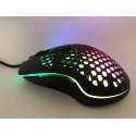 RGB  GAMING MUIS - MUIS MET DRAAD - GAME MUIS - 7 KNOPPEN - LED VERLICHTING - 800 TOT 6400 DPI - ZWART