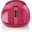Nedis MSWS400PK Draadloze Muis 1000 Dpi 3-knops Roze