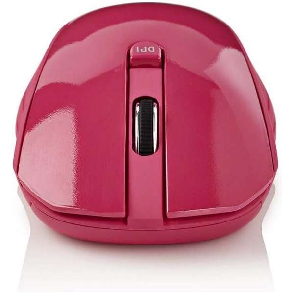 Nedis MSWS400PK Draadloze Muis 1000 Dpi 3-knops Roze Nedis MSWS400PK Draadloze Muis 1000 Dpi 3-knops Roze