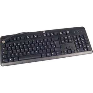 HP 672647-033 toetsenbord USB QWERTY Brits Engels Zwart