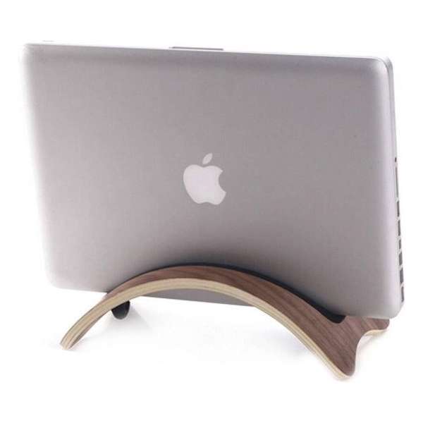 Houten houder Apple MacBook Air/Pro/Pro Retina - Walnoot donker
