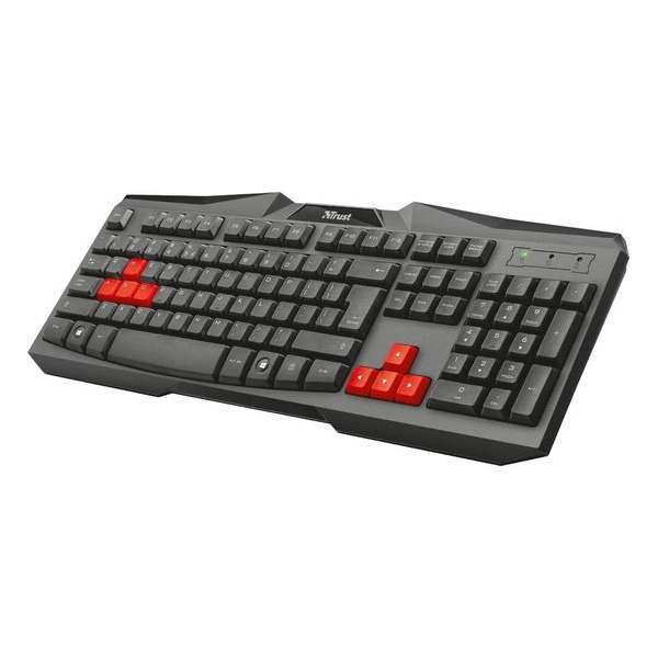 Trust Ziva IT USB QWERTY Italiaans Zwart, Rood