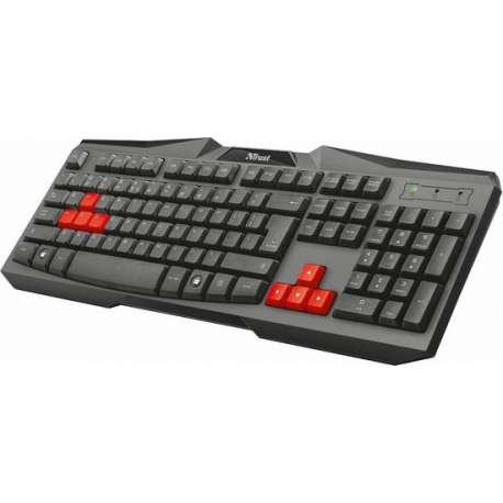 Trust Ziva IT USB QWERTY Italiaans Zwart, Rood