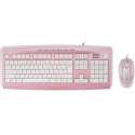 Mad for Plaid - Pink - X-Slim Multimedia Keyboard & Mouse Desktop Set
