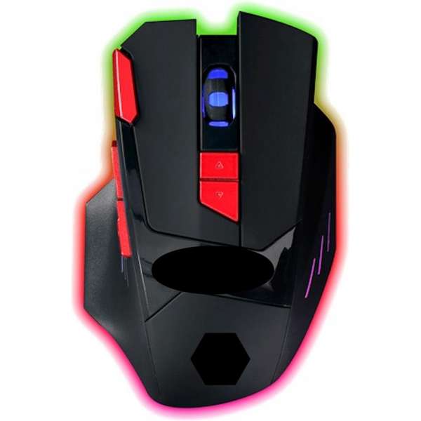 S&C - game-muis 4 DPI-niveaus USB lichteffecten led 150 cm gaming game pc computer