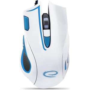 Optische USB Game Muis 7D Hawk met LED - 2400 DPI - Wit