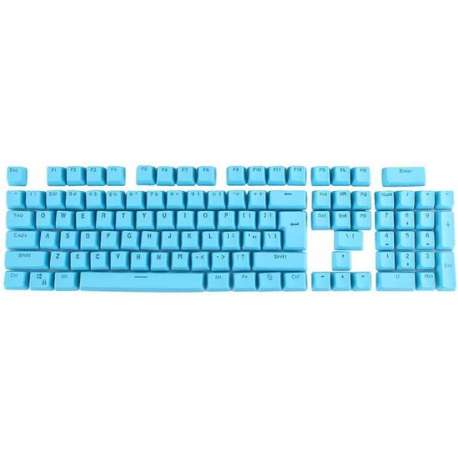 104 toetsen Double Shot PBT Backlit Keycaps voor mechanisch toetsenbord (blauw)