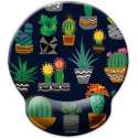 muismat met polsondersteuning Cactus met textiel toplaag pols steun