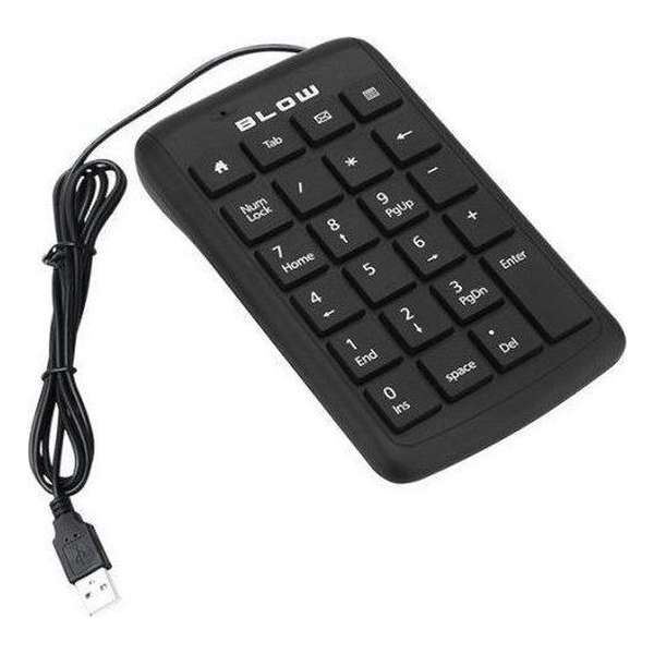 Numpad Bedraad - Numeriek Toetsenbord met kabeltje - 28 toetsen - Bluetooth - Zwart Numpad Bedraad - Numeriek Toetsenbord met kabeltje - 28 toetsen - Bluetooth - Zwart