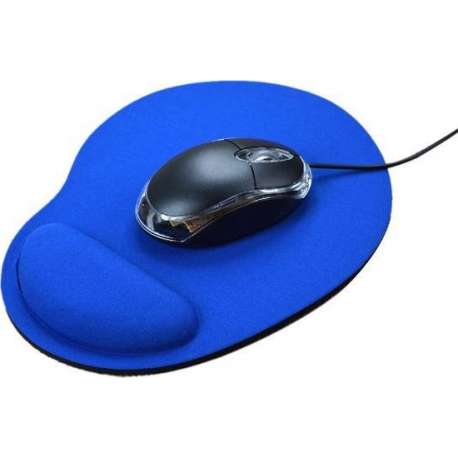 Premium Ergonomische Muismat - Muismat Met Polssteun - Muismat - Ergonomisch - Blauw