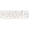 Activejet K-3016SW toetsenbord USB QWERTY US International Wit
