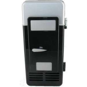 Draagbaar USB Mini Koelkast Voor 1 Blikje Zwart