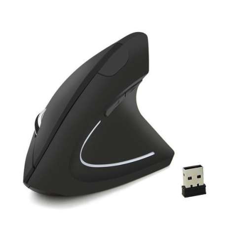 DrPhone Ergonomische Verticale Muis - Wireless Draadloze muis met Accu - RSI - met 3 verstelbare DPI opties 800/1200/1600 - B