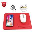 Multipad muismat | Muismat met polssteun | Anti slip | Mousepad | Muismat gaming | Thuiswerken | Rood