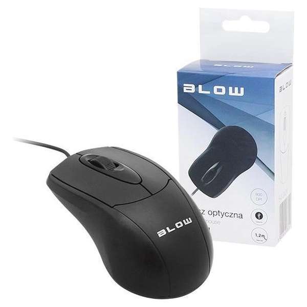 Computer muis 800DPI Optisch Bedraad Zwart MP40