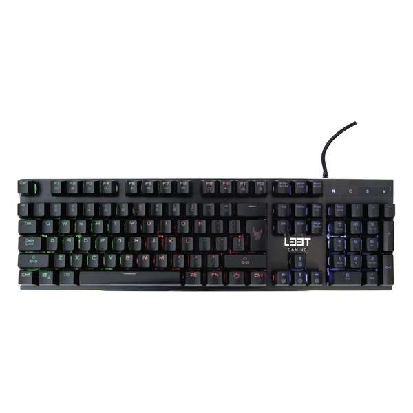 L33T-GAMING - OSEBERG - Semi-Mechanical Gaming Keyboard - Rainbow Gaming Toetsenbord (QWERTY)