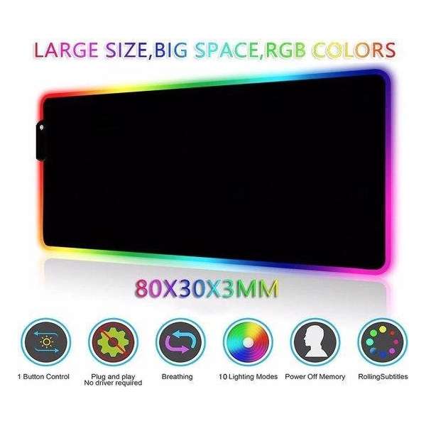 Voomy gaming muismatten XXL + LED