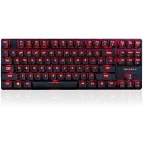 Modecom K-MC-BLADE-RED Volcano Blade UltraThin Mechanical Keyboard [USB, 87-Key, Anti-Ghost Matrix]