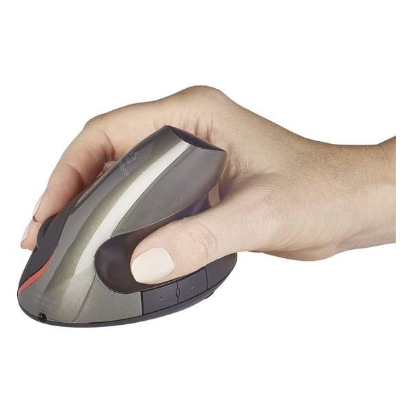 Renkforce RF-439 Draadloze muis Optisch Ergonomisch, Oplaadbaar Zwart, Donkergroen
