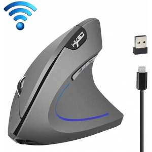 HXSJ T22 2,4-GHz draadloze 4-toetsen 2400 DPI instelbare ergonomische optische verticale muis