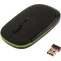 Draadloze Muis 2.4Ghz |Extra Dun |Plug & Play | Zwart / Black | Draadloze USB ontvanger| Universeel