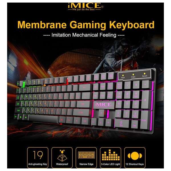 Gaming Toetsenbord - Verlichting - Rgb Toetsenbord - Rgb gaming toetsenbord - Verlichting -