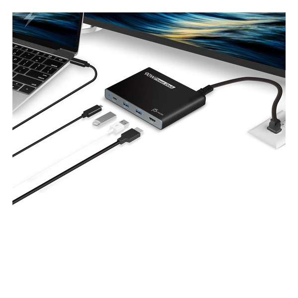 J5 Create JCDP392 90W Built-in USB-C™ Travel Dock
