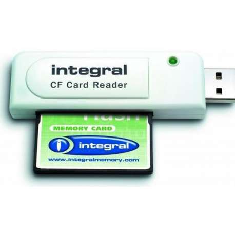 Integral INCRCF geheugenkaartlezer Wit USB 2.0