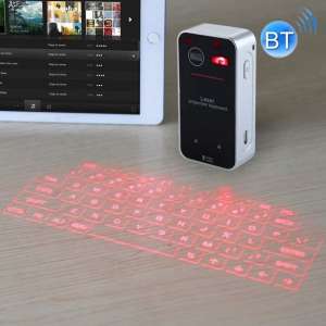 KB560 Mini Pocket Virtual Bluetooth V3.0 Laser projectie toetsenbord voor Android / iPhone / Apple / PC etc. (zwart)