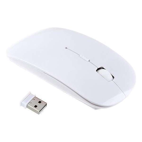 Grote Witte Draadloze Muis - 2.4 Ghz - USB - Voor PC, Laptop en Mac