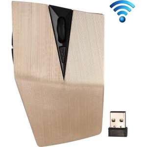 2,4 GHz USB-ontvanger Verstelbare 1200 DPI draadloze optische muis voor computer PC-laptop (goud)
