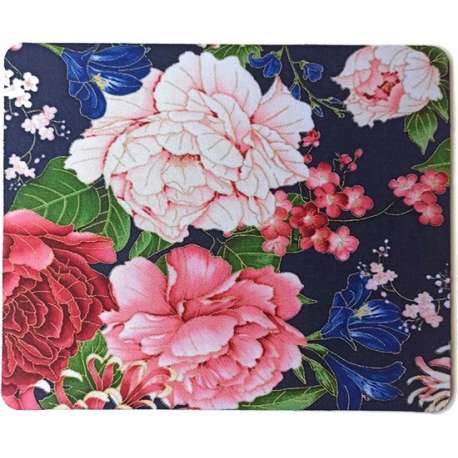 Muismat | Muismat bloemen | 21.5 x 18 cm