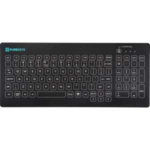 Purekeys Hygiënisch Bedraad Toetsenbord zwart