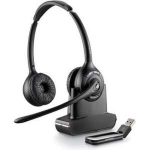 POLY SAVI W420 Headset Hoofdband Zwart