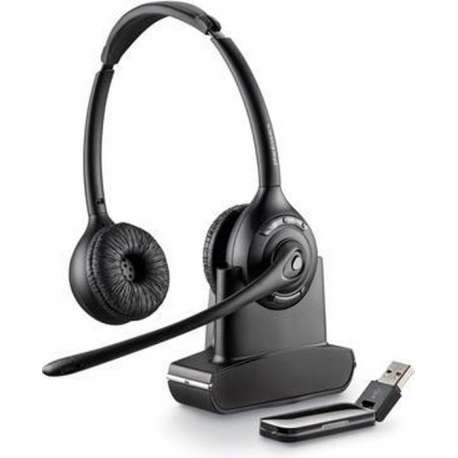 POLY SAVI W420 Headset Hoofdband Zwart