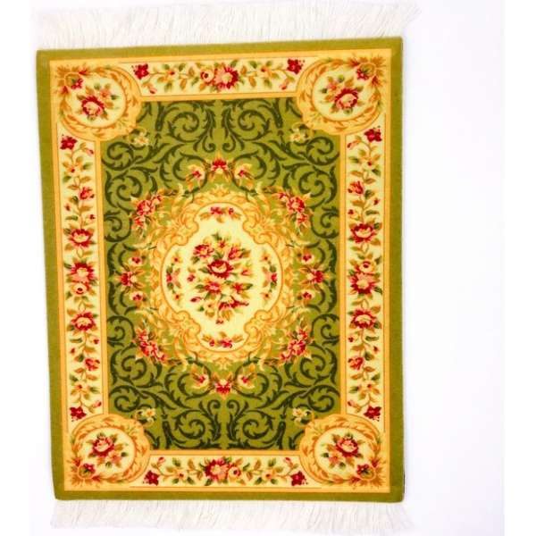DrPhone - Perzisch Tapijt Muismat - Zachte Oppervlak Mousepad Voor Bureau - Groen Vierkant