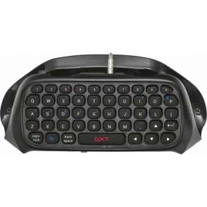 Trust GXT 252 PS4 Snap-on Keyboard ES Bluetooth QWERTY Spaans Zwart toetsenbord