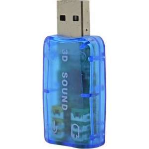 Mini Geluidskaart Externe 3D USB Sound Card 5.1 Channel Audio Card Adapter 3.5mm / voor Playstation 4 PS4 / HaverCo