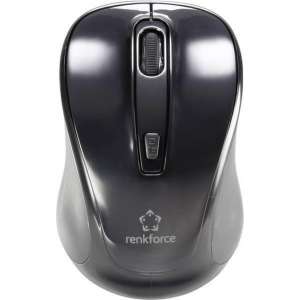 Renkforce B1401E Bluetooth muis Optisch Geïntegreerd scrollwiel Zwart