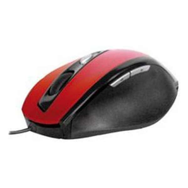 PH5035R Optical Gaming Muis 1000/1600 DPI Resolutie - zwart/rood/Red